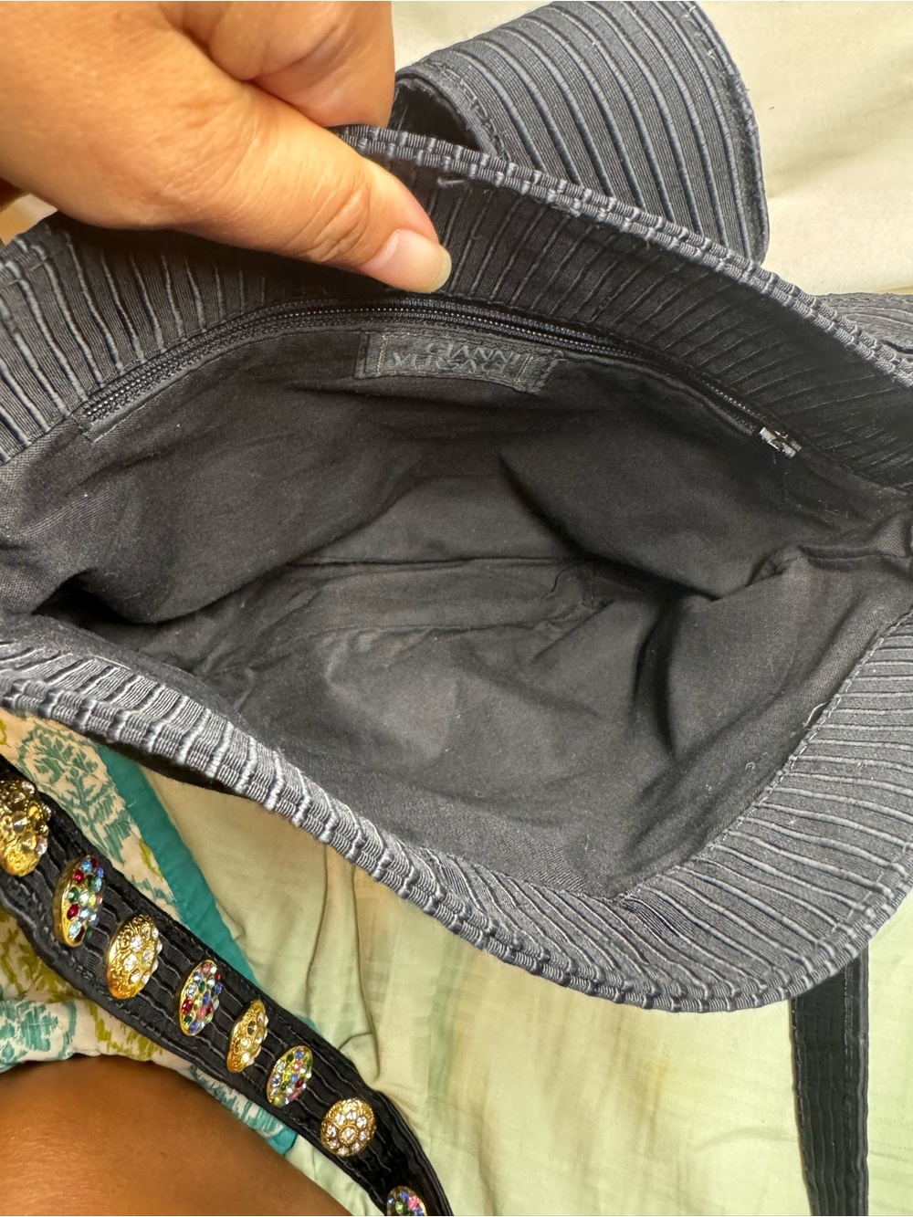 EUC Gianni Versace Couture Black Bag - Picture 3 of 6